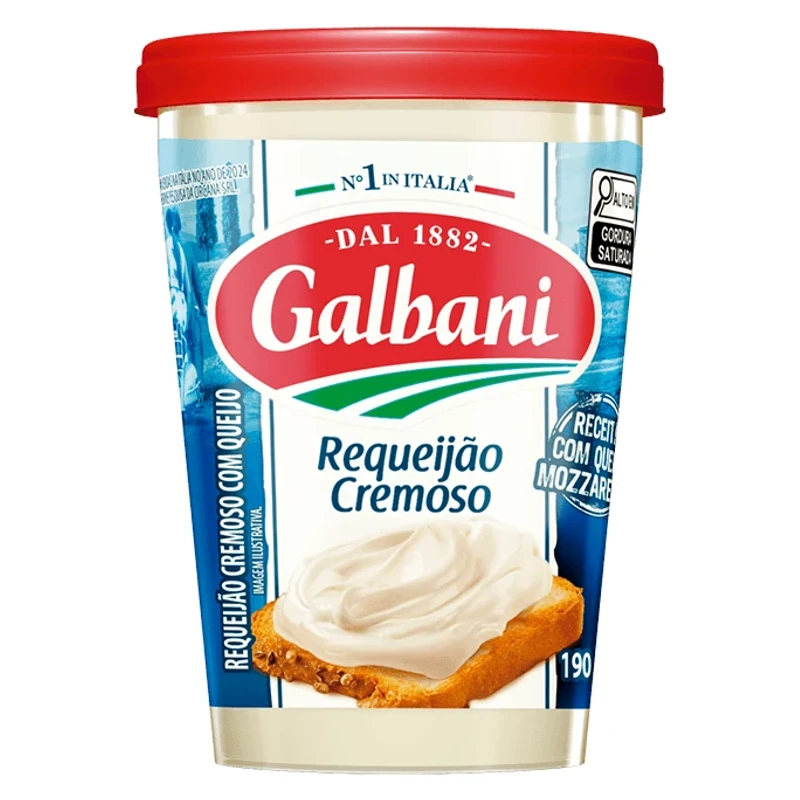 Requeijão Cremoso Tradicional Galbani Pote 190g