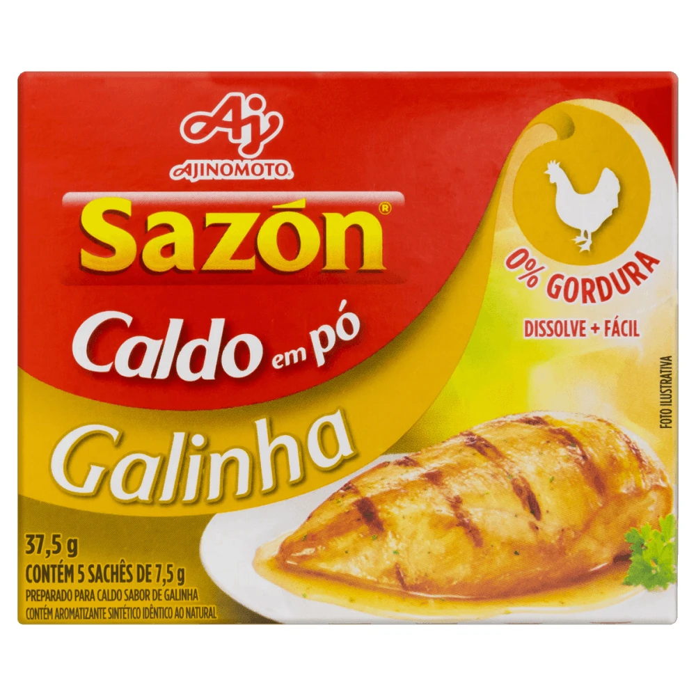 Caldo Pó Galinha Sazon Caixa 32g