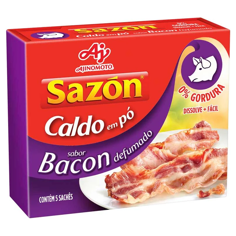 Caldo Pó Bacon Sazon Caixa 32g