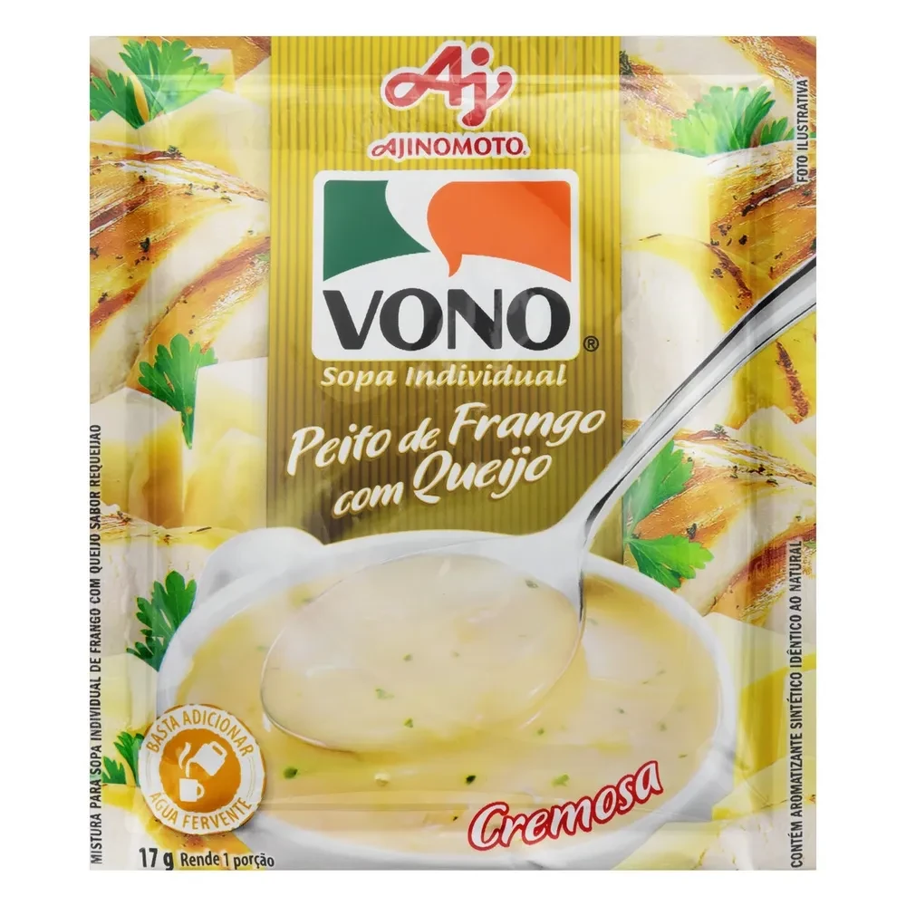 Sopa Desidratada Peito de Frango com Queijo Vono Envelope 17g