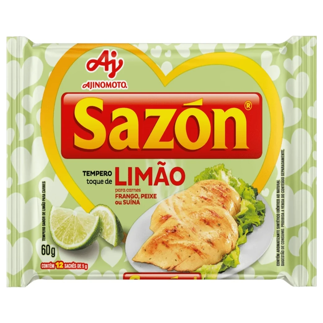 Tempero Toque Limão Sazon Sache 60g