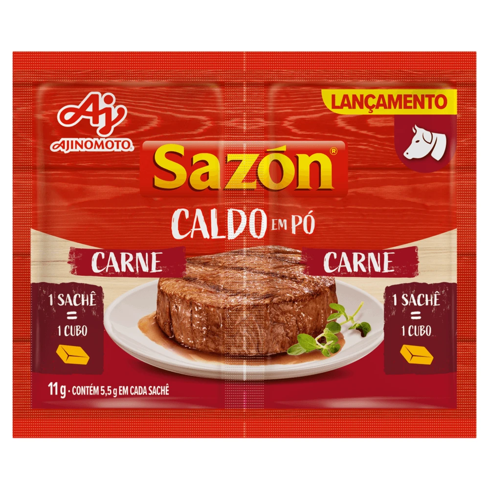 Caldo Pó Carne Sazon Caixa 11g