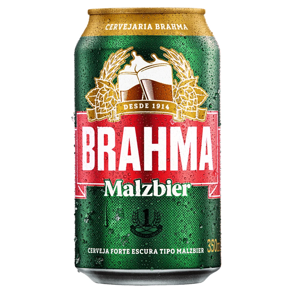 Cerveja Escura Malzbier Brahma Lata 350ml