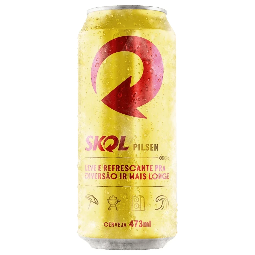 Cerveja Pilsen Skol Lata 473ml