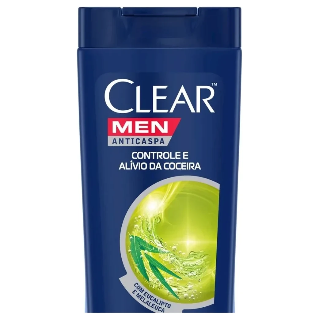 Shampoo Anti Caspa Men Controle E Alivio da Coceira Clear Frasco 200ml