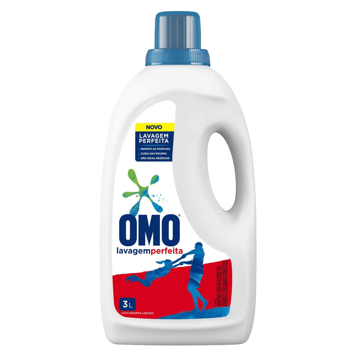 Lava Roupa Líquido Lavagem Perfeita Omo Frasco 3L