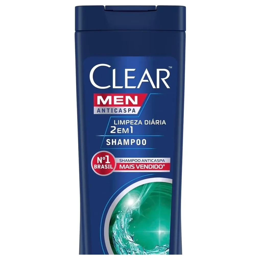 Shampoo Anti Caspa Men Limpeza Diaria 2em1 Clear Frasco 400ml