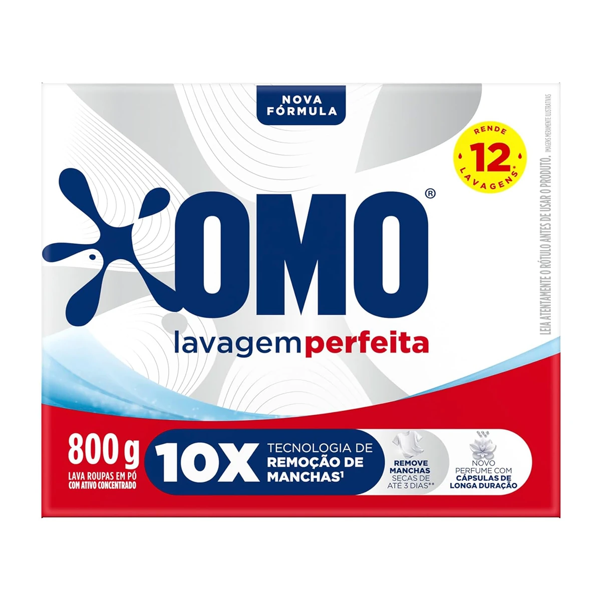 Lava Roupa Pó Lavagem Perfeita Omo Caixa 800g
