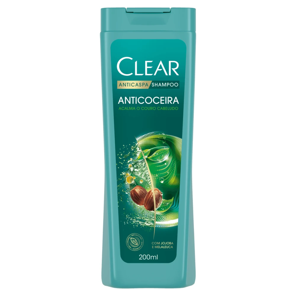 Shampoo Anti Caspa Men Anticoceira Clear Frasco 200ml