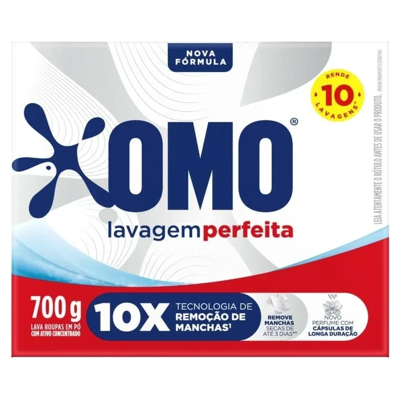 Lava Roupa Pó Lavagem Perfeita Omo Caixa 700g