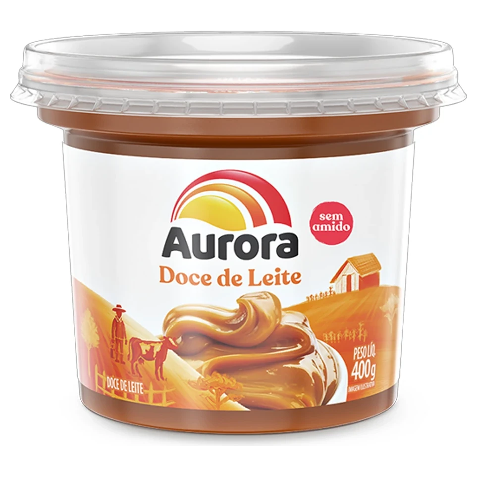 Doce de Leite Pastoso Aurora Pote 400g