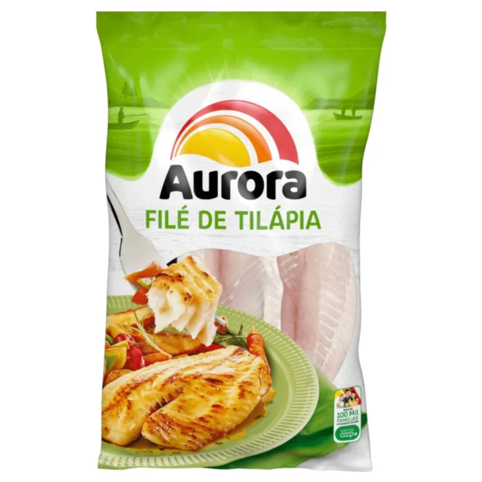 Filé Tilapia Congelado Aurora Pacote 400g