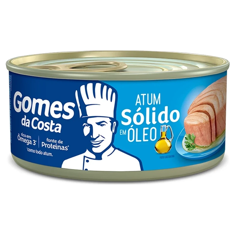 Atum Solido Conserva Natural Óleo Gomes da Costa Lata 120g