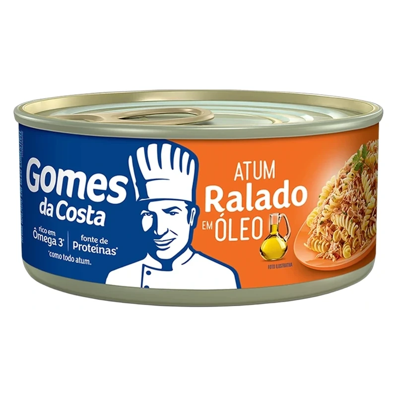Atum Ralado Conserva Óleo Gomes da Costa Lata 130g