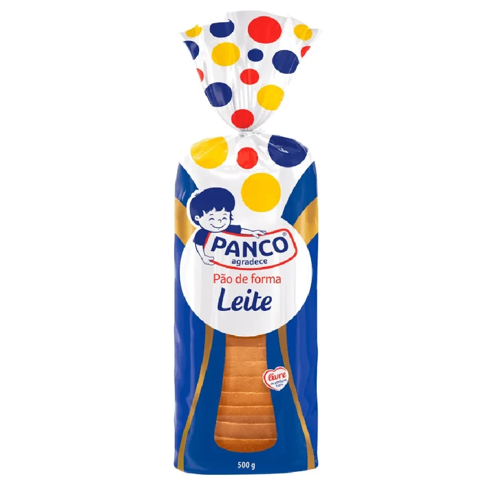 Pão Forma Leite Panco Pacote 500g