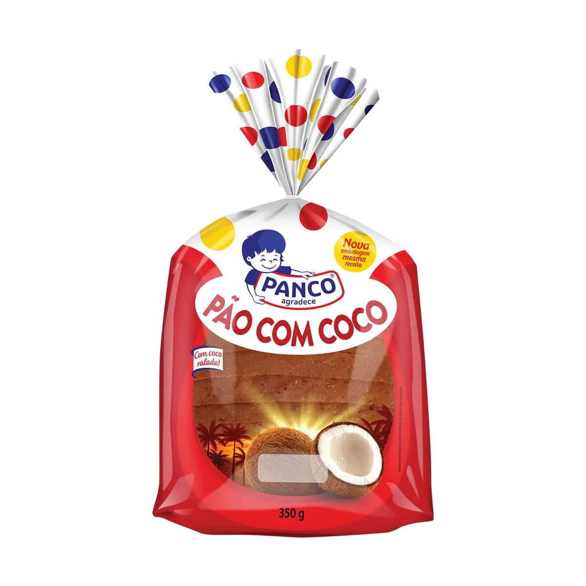 Pão com Coco Panco Pacote 350g