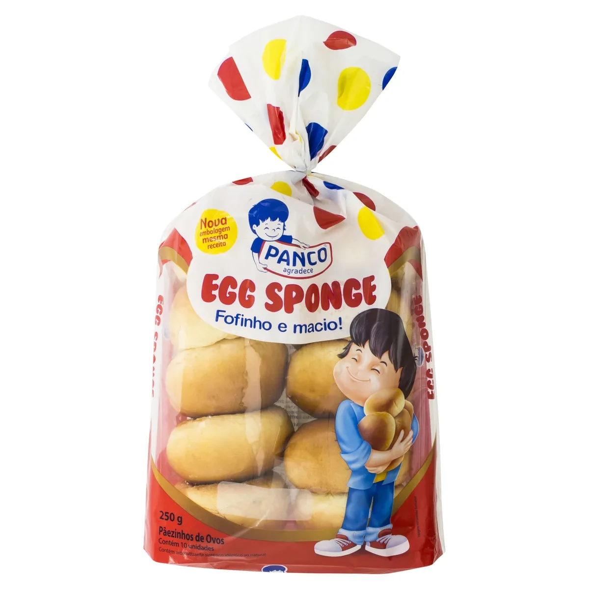 Pão Bisnaguinha Egg Sponge Panco Pacote 250g