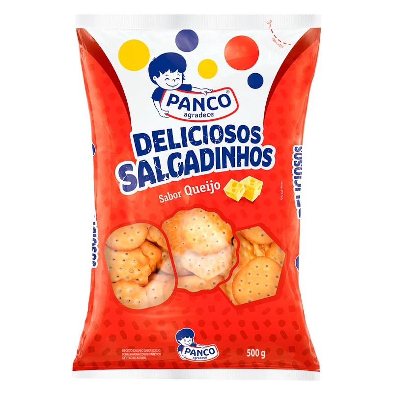 Biscoito Deliciosos Salgadinhos Queijo Panco 500g