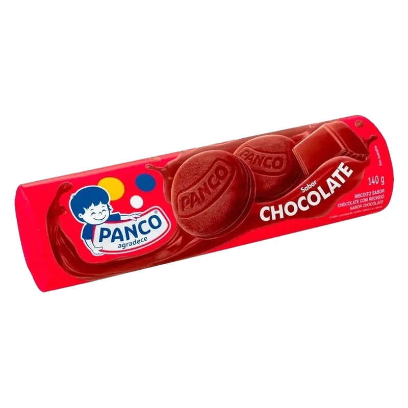 Biscoito Recheado Chocolate Panco Pacote 140g