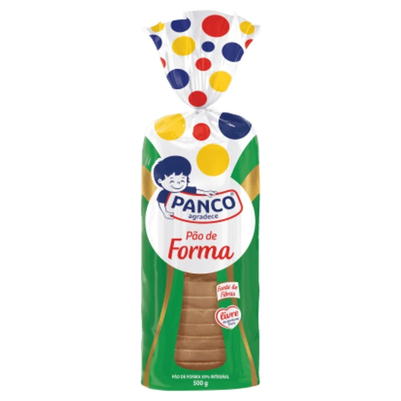 Pão Forma Integral 30% Panco Pacote 500g