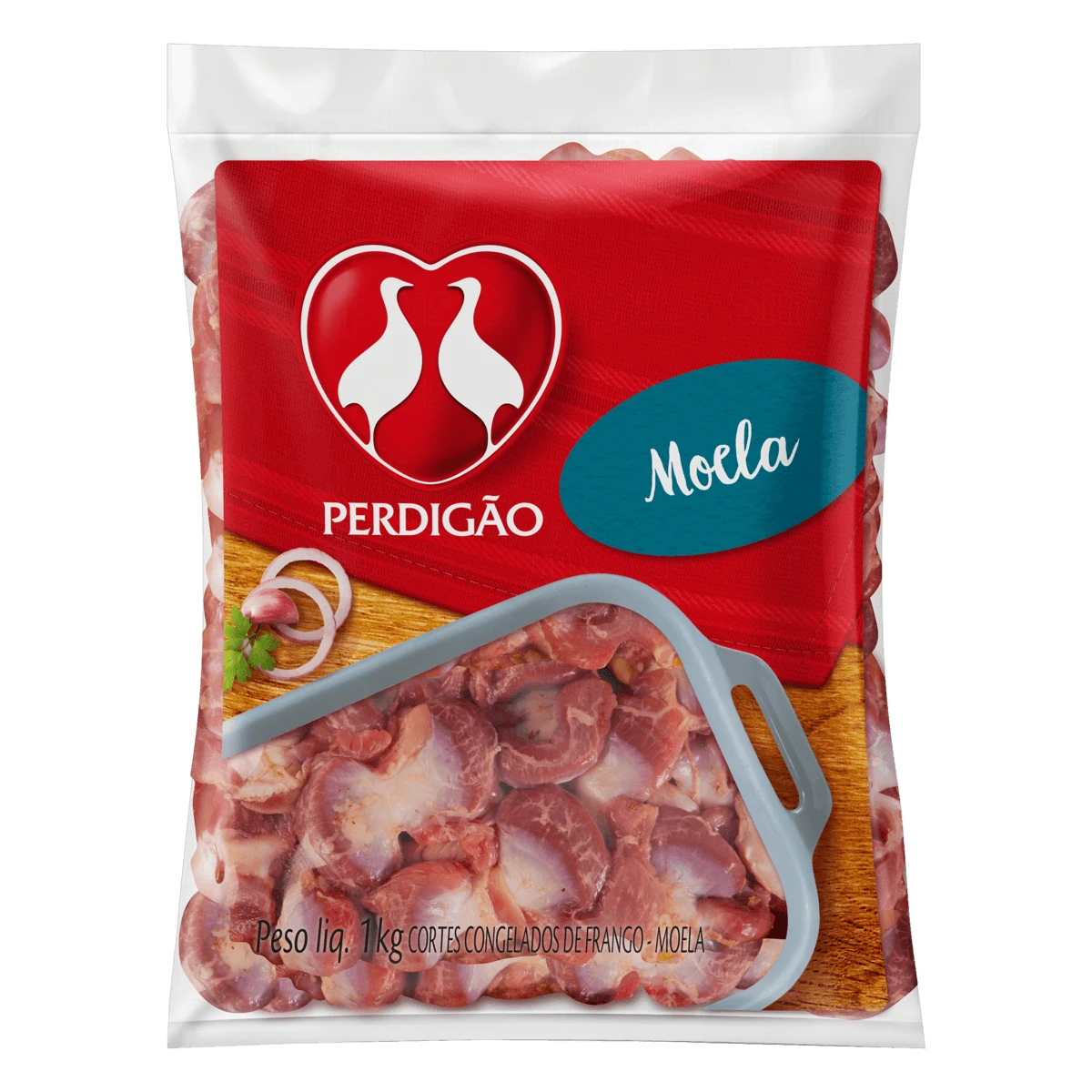 Moela Frango Congelado Perdigao Pacote 1kg