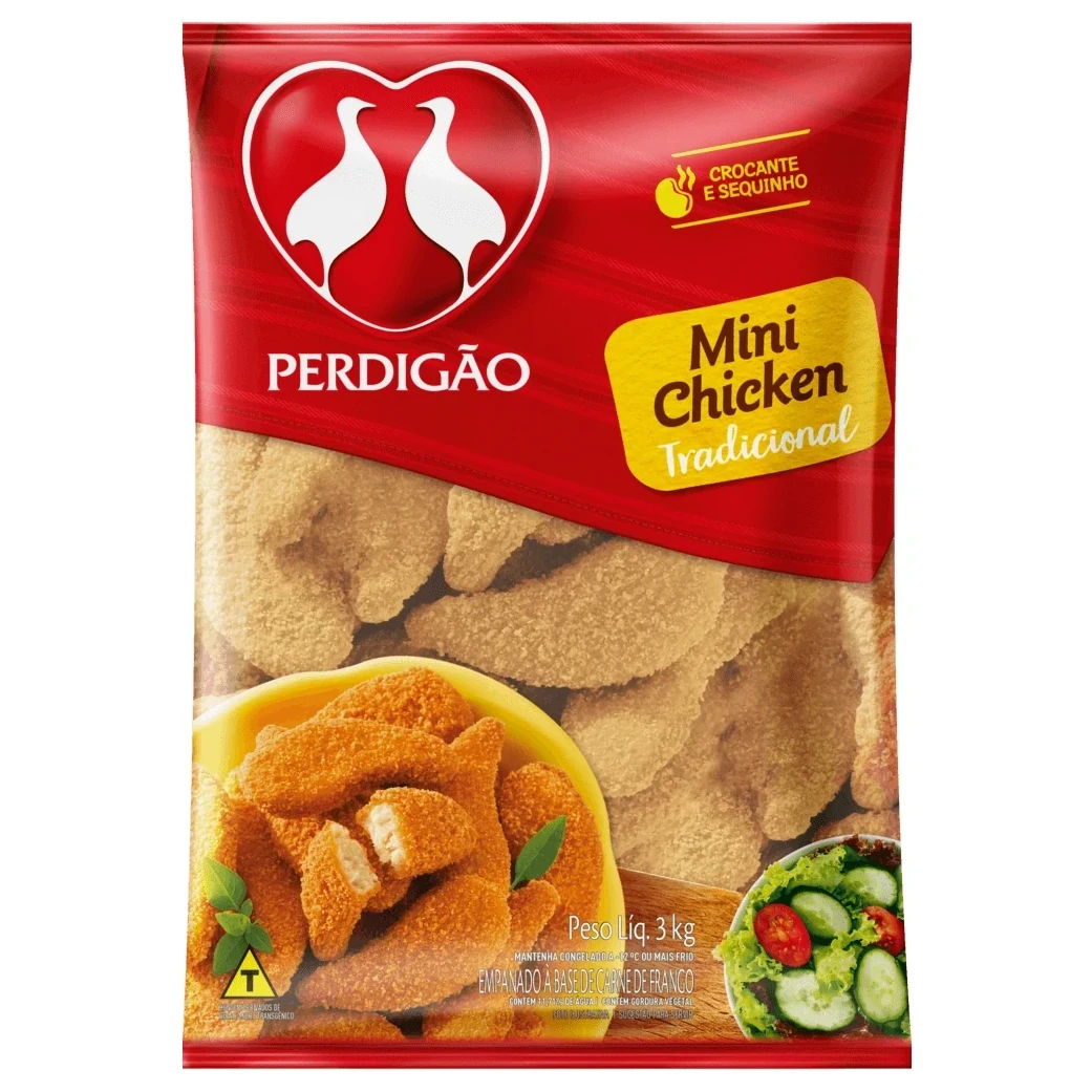 Empanado Frango Congelado Mini Chicken Perdigao kg