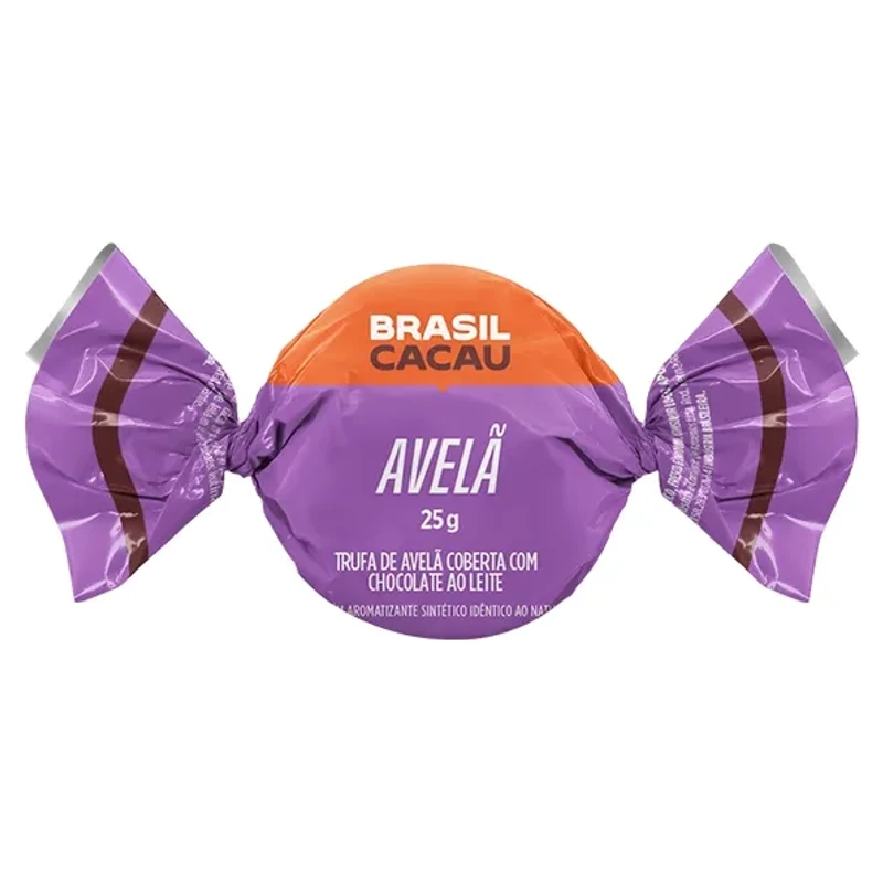 Trufa Chocolate Sortida Avelã Brasil Cacau 25g