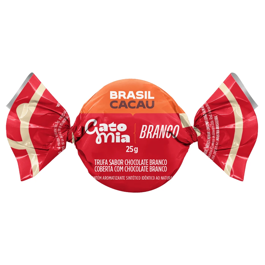 Trufa Chocolate Sortida Branco Brasil Cacau 25g