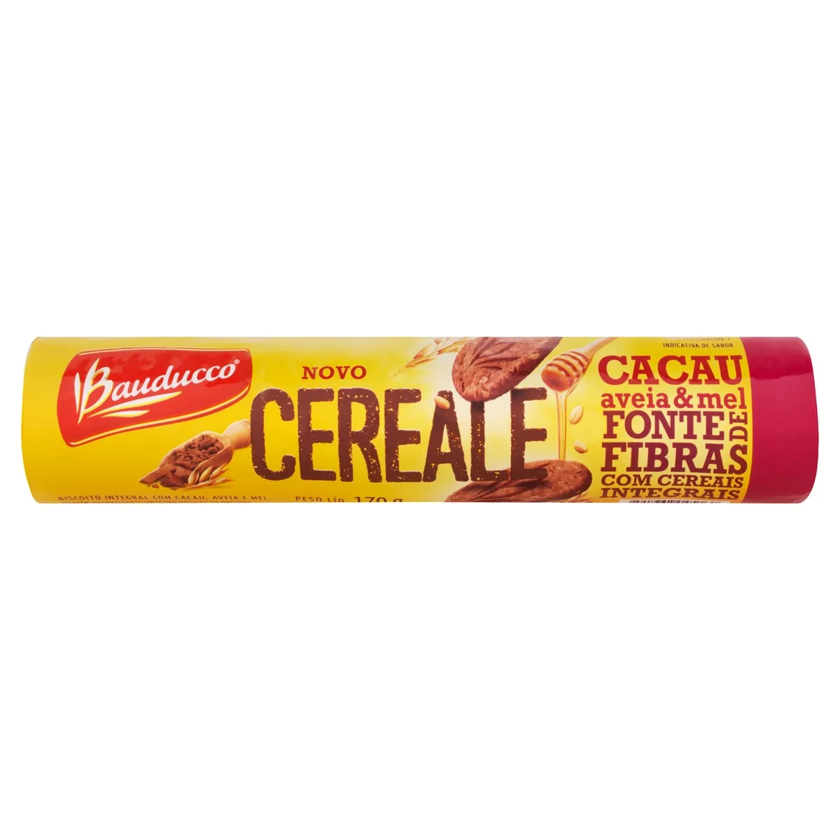 Biscoito Integral Cereale Cacau Aveia E Mel Bauducco Pacote 160g