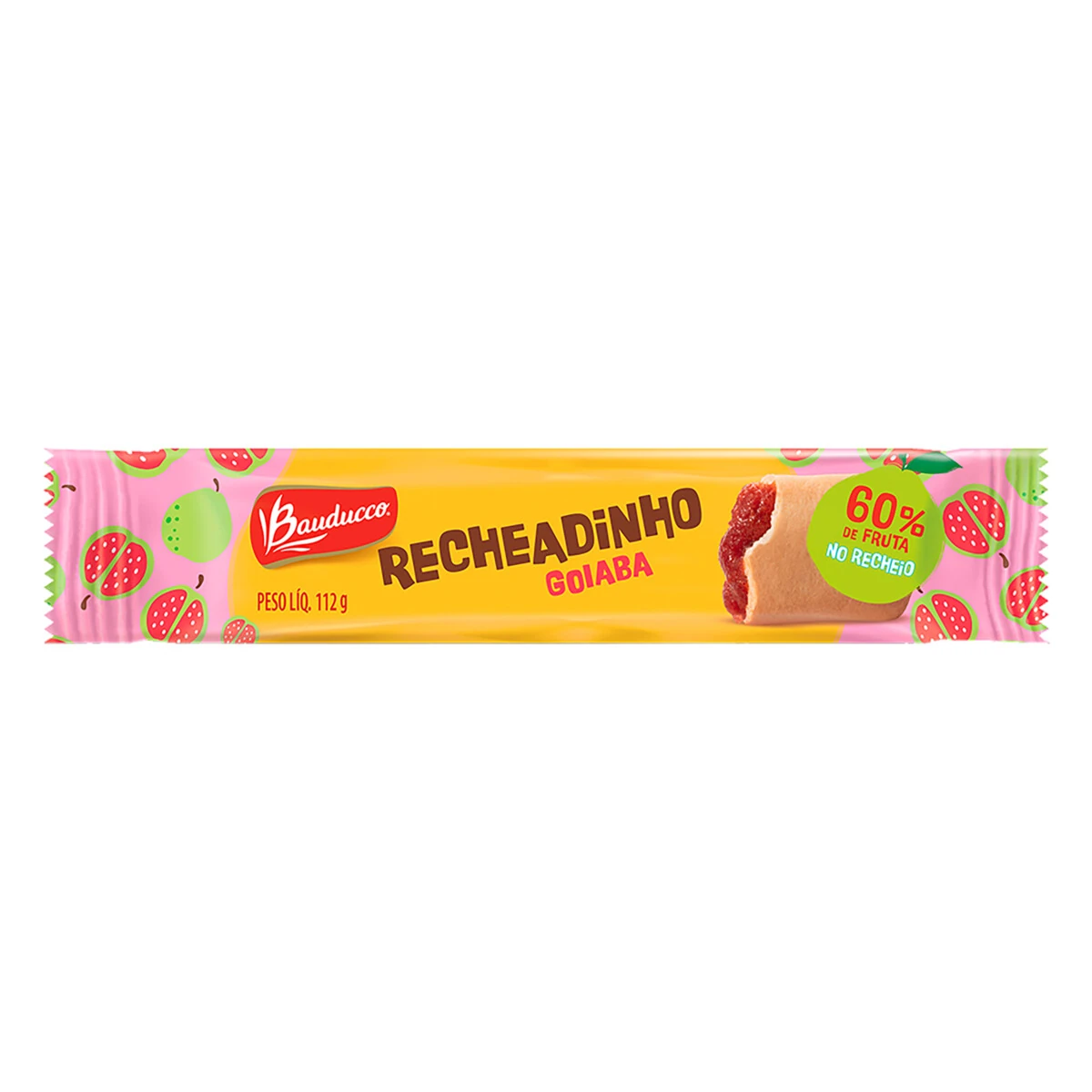 Biscoito Doce Recheadinho Goiabinha Bauducco Pacote 112g