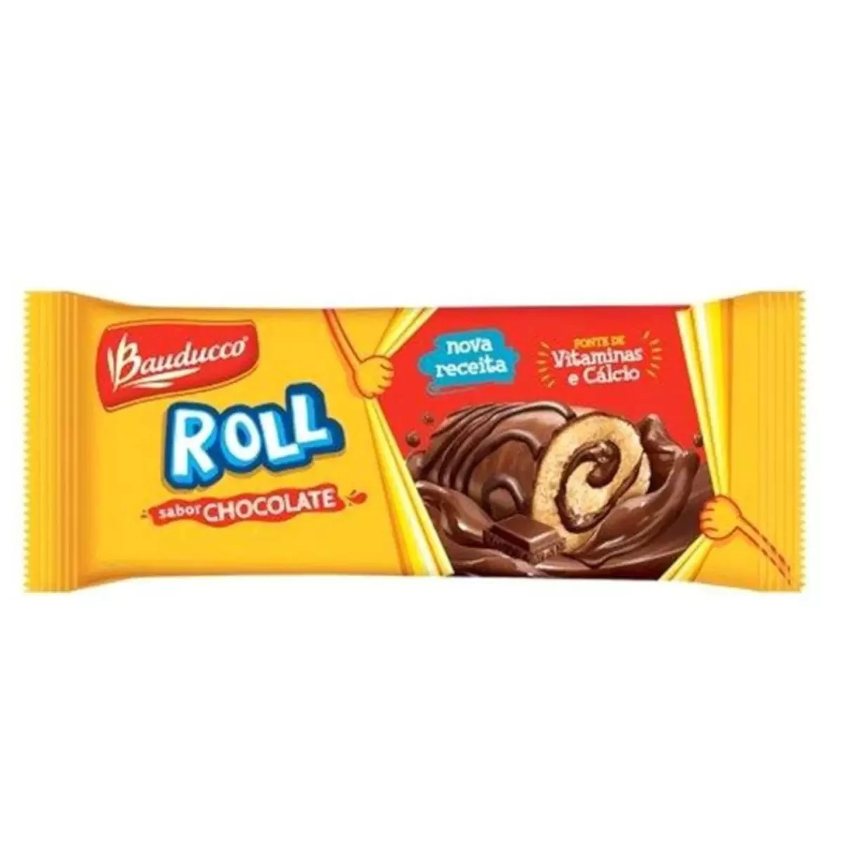 Mini Bolo Chocolate Roll Bauducco Pacote 34g
