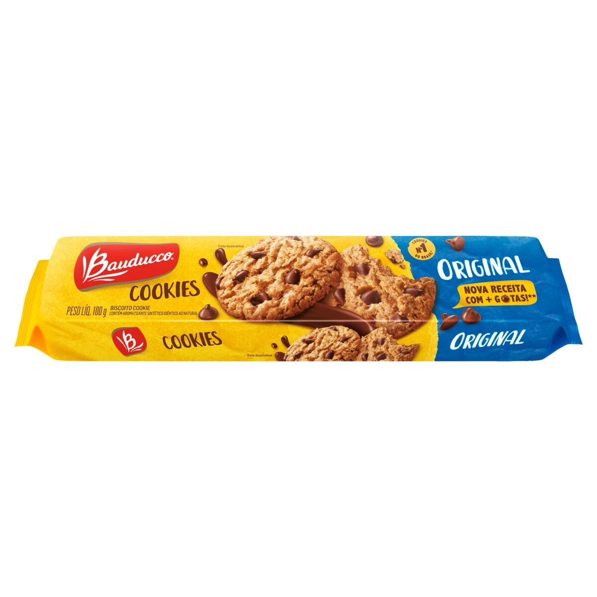 Biscoito Cookies Original Bauducco Pacote 100g