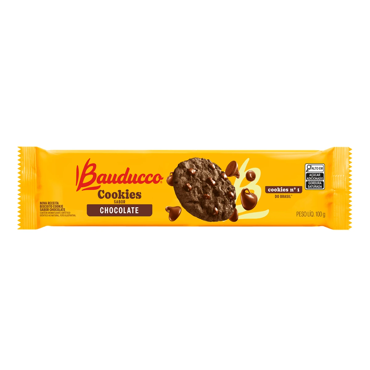 Biscoito Cookies Chocolate Bauducco Pacote 100g
