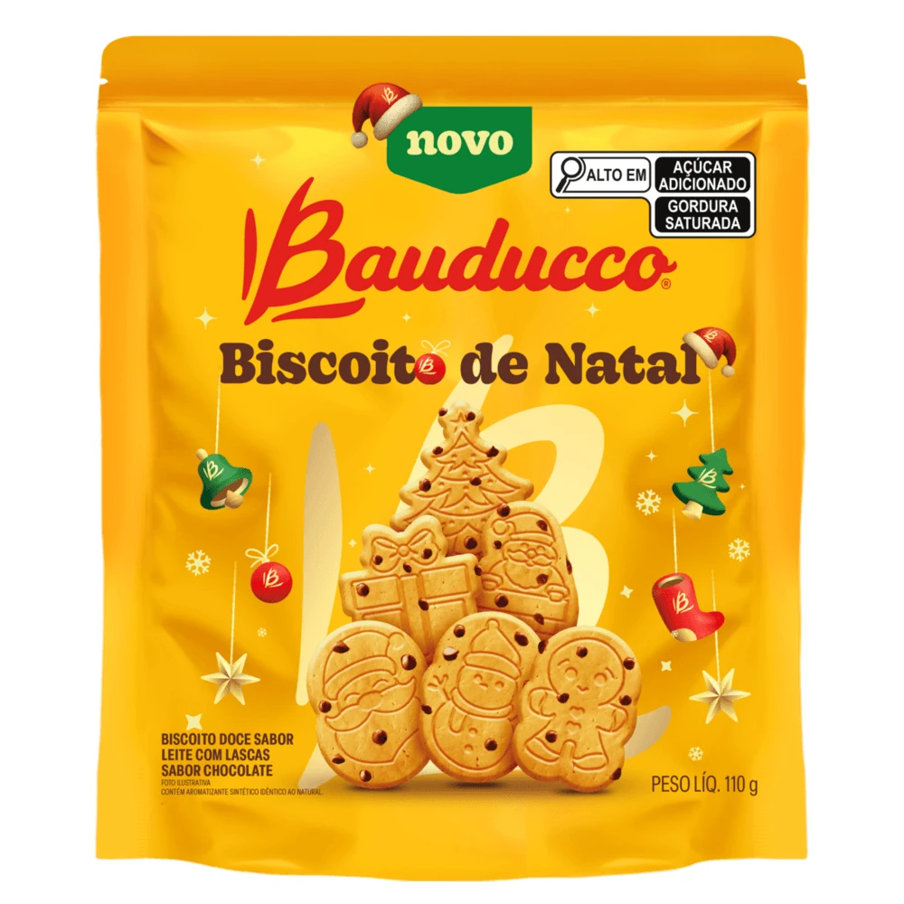 Biscoito de Natal Bauducco Pacote 110g
