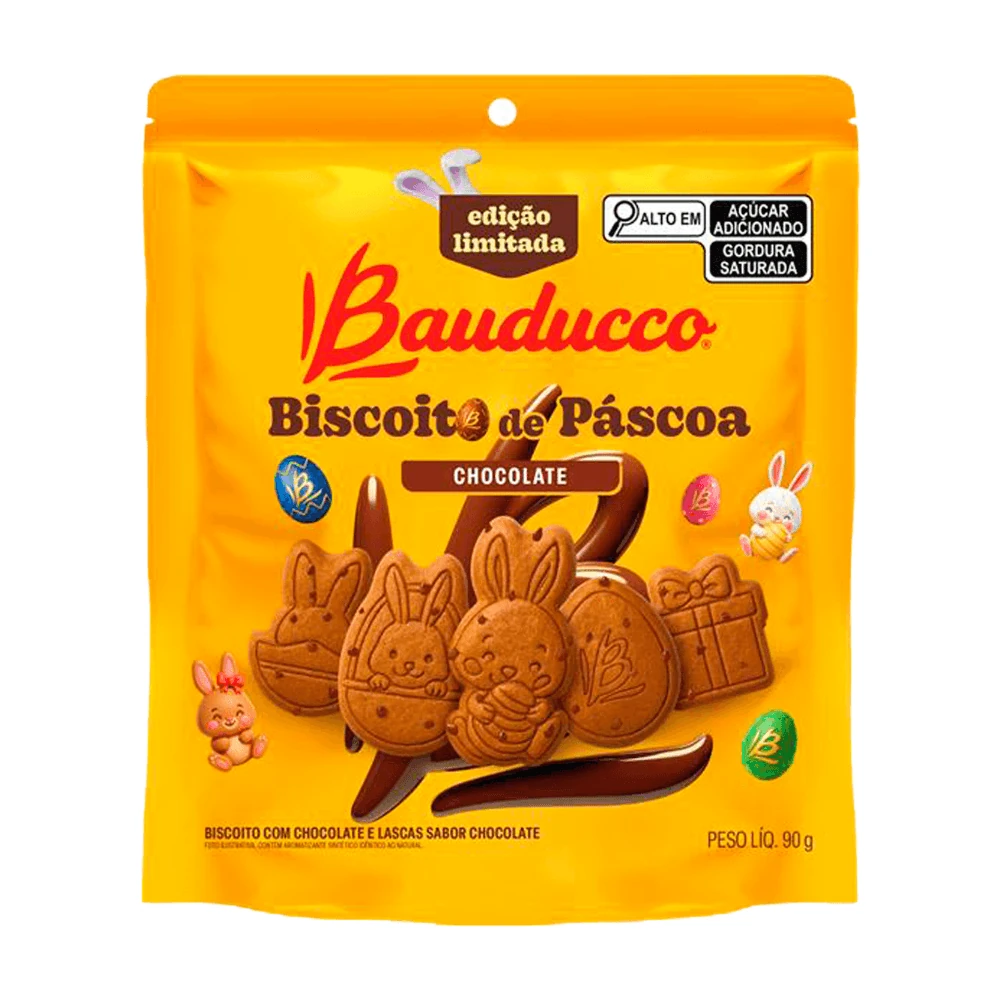 Biscoito de Pascoa Chocolate Bauducco Pacote 90g