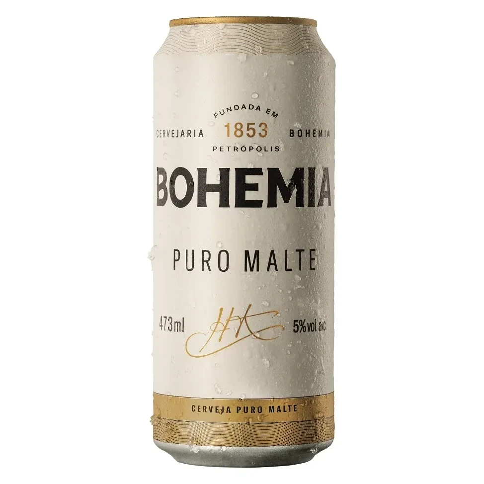 Cerveja Puro Malte Bohemia Lata 473ml