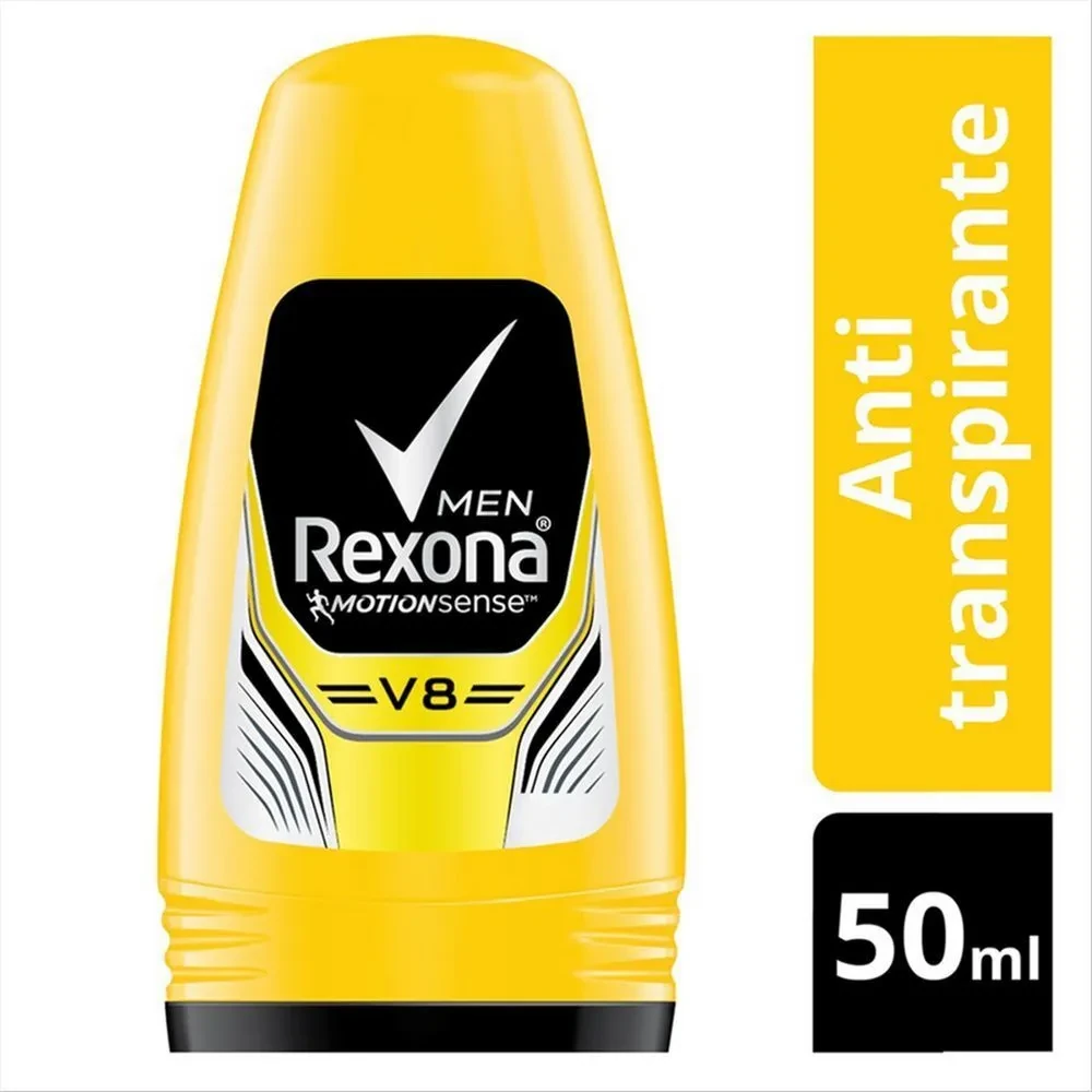 Desodorante Masculino Rollon V8 Rexona Frasco 50ml