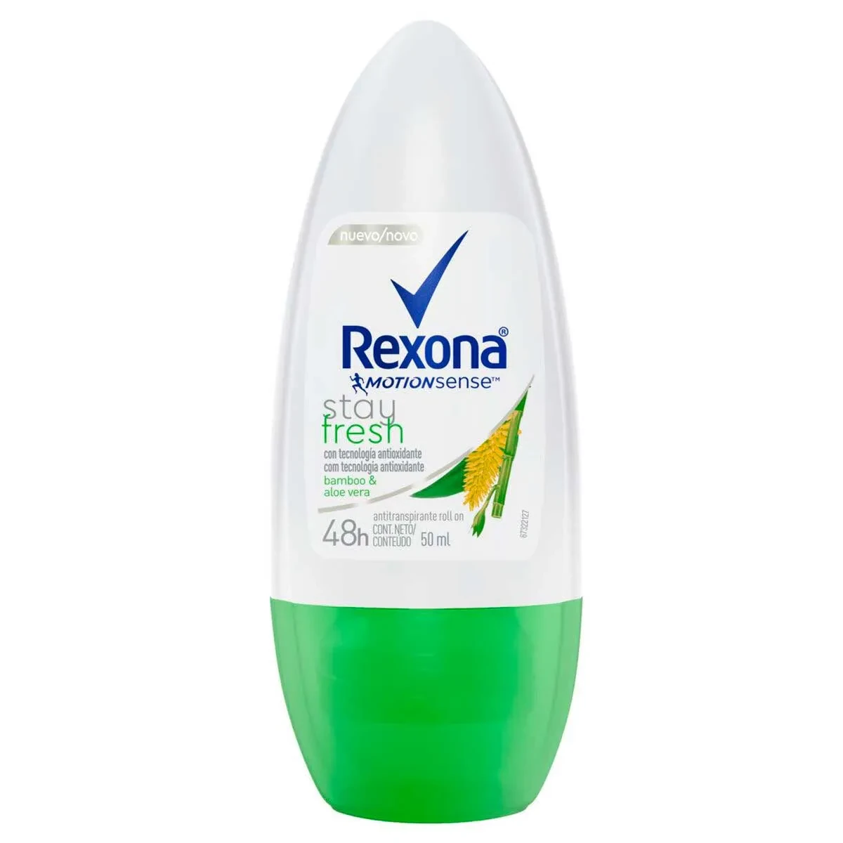 Desodorante Antitranspirante Rollon Bamboo Rexona Frasco 50ml