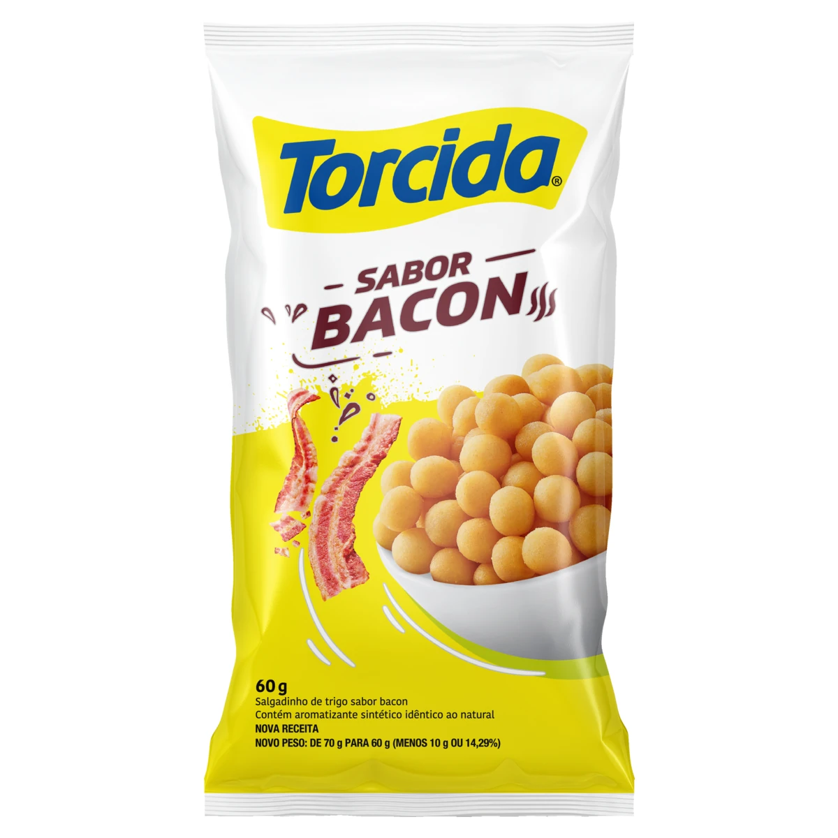 Salgadinho Trigo Bacon Torcida Pacote 60g