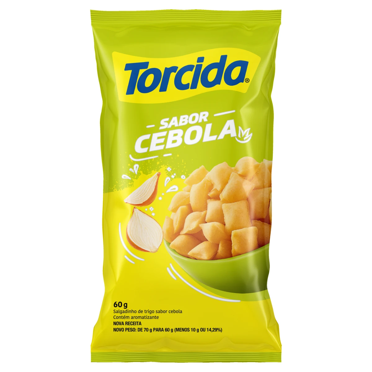 Salgadinho Trigo Cebola Torcida Pacote 60g