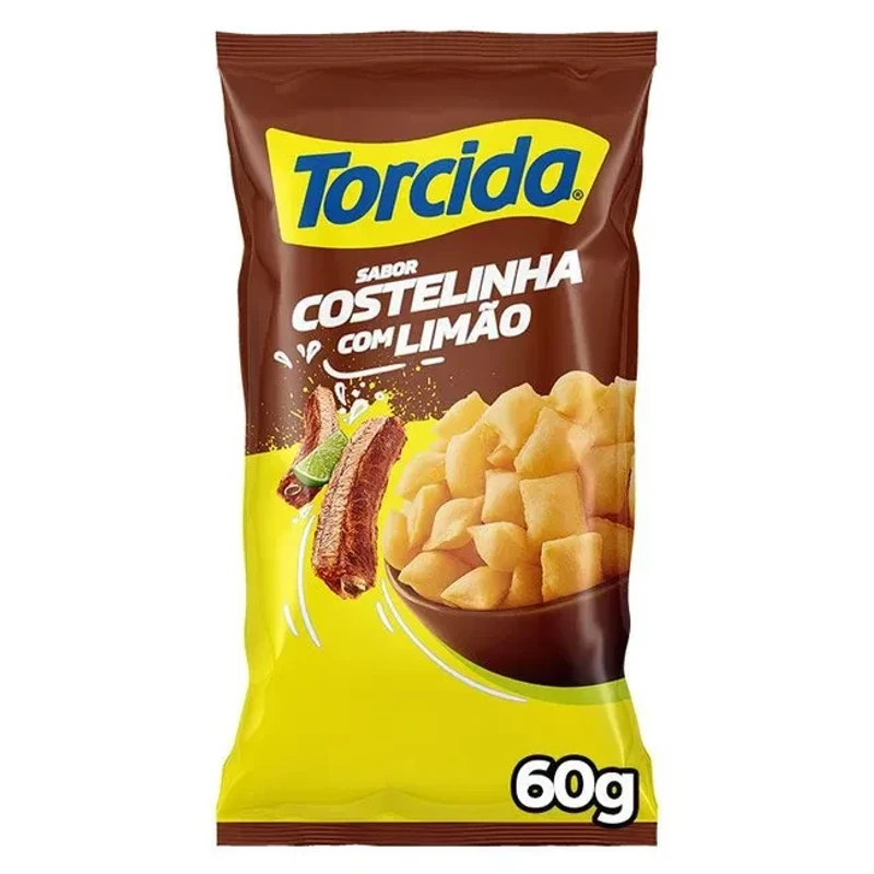 Salgadinho Trigo Costelinha com Limão Torcida Pacote 60g