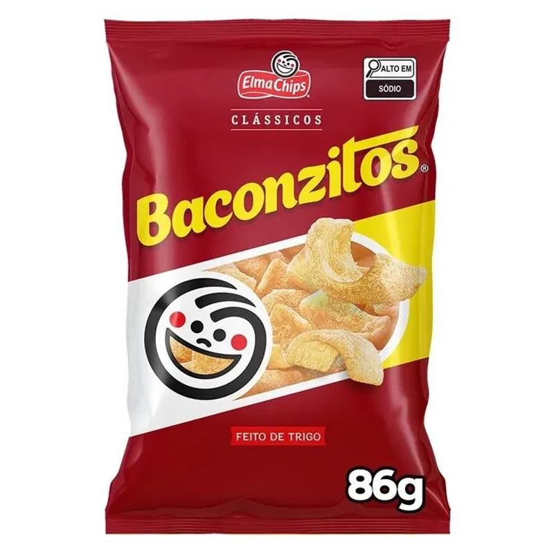 Salgadinho Milho Baconzitos Pacote 86g
