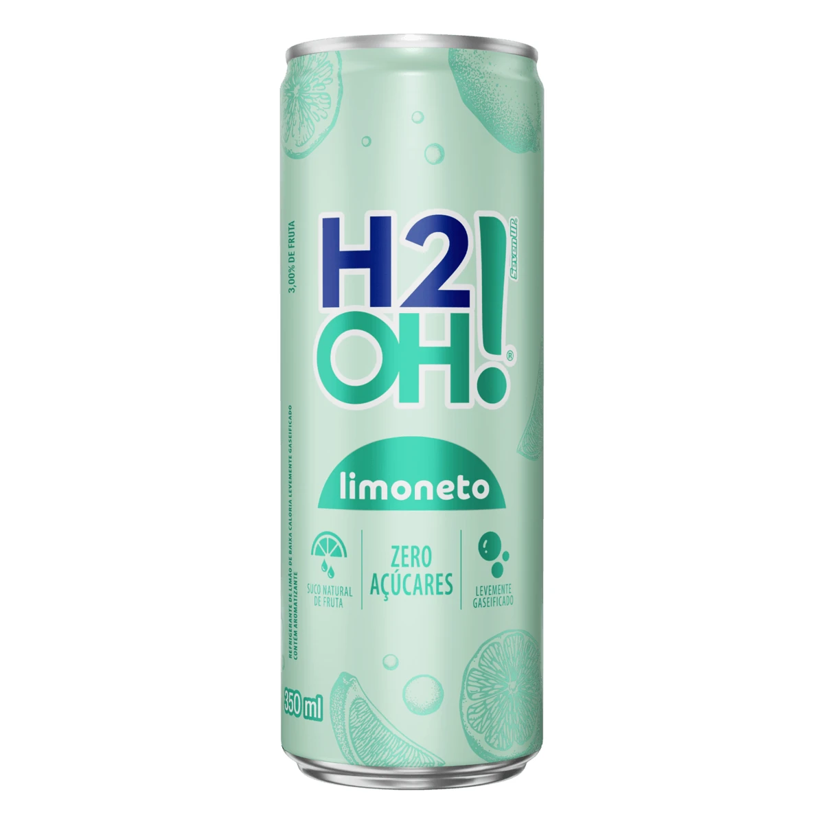 Refrigerante Baixa Caloria ZERO Limoneto H2oh Lata 350ml