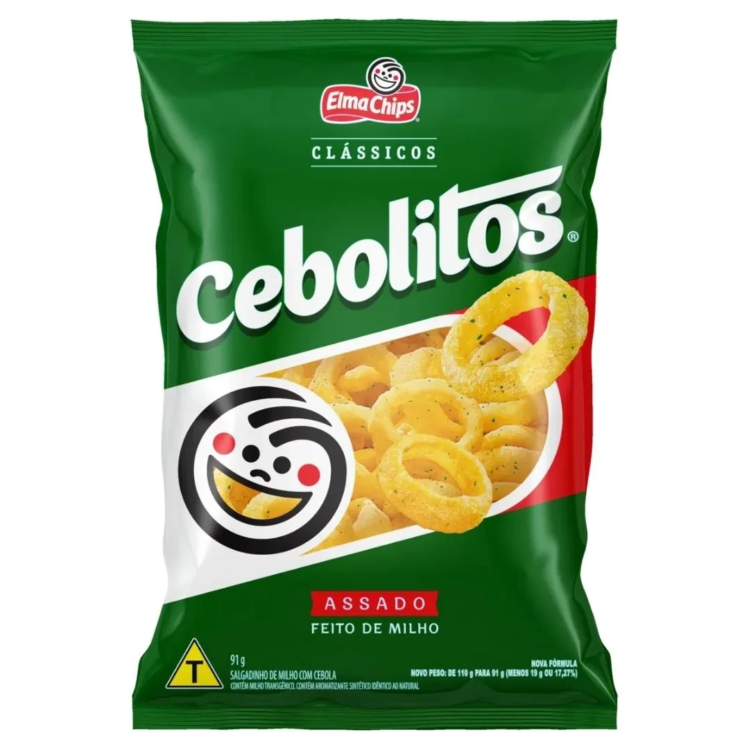 Salgadinho Milho Cebolitos Copa Mundo Pacote 91g