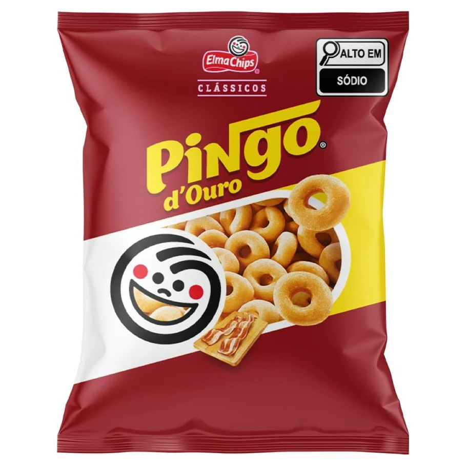 Salgadinho Trigo Pingo Douro Bacon Elma Chips Pacote 30g
