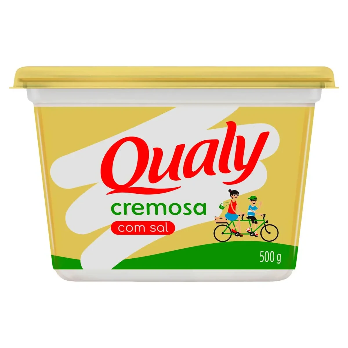 Margarina Vegetal Cremosa com Sal Qualy Pote 500g
