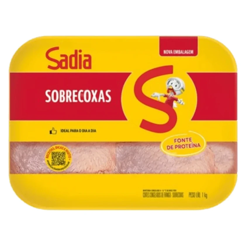 Sobrecoxa de Frango Sadia Bandeja 1kg