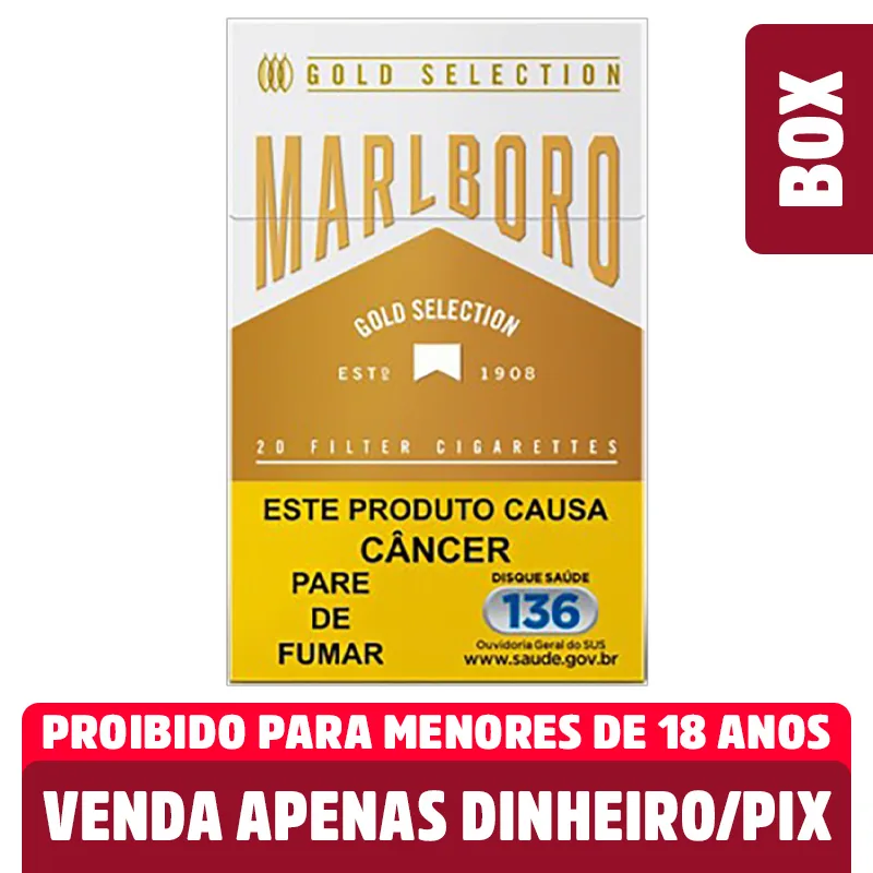 Cigarro Marlboro Selection Box Gold Philip Morris 20 Unidades