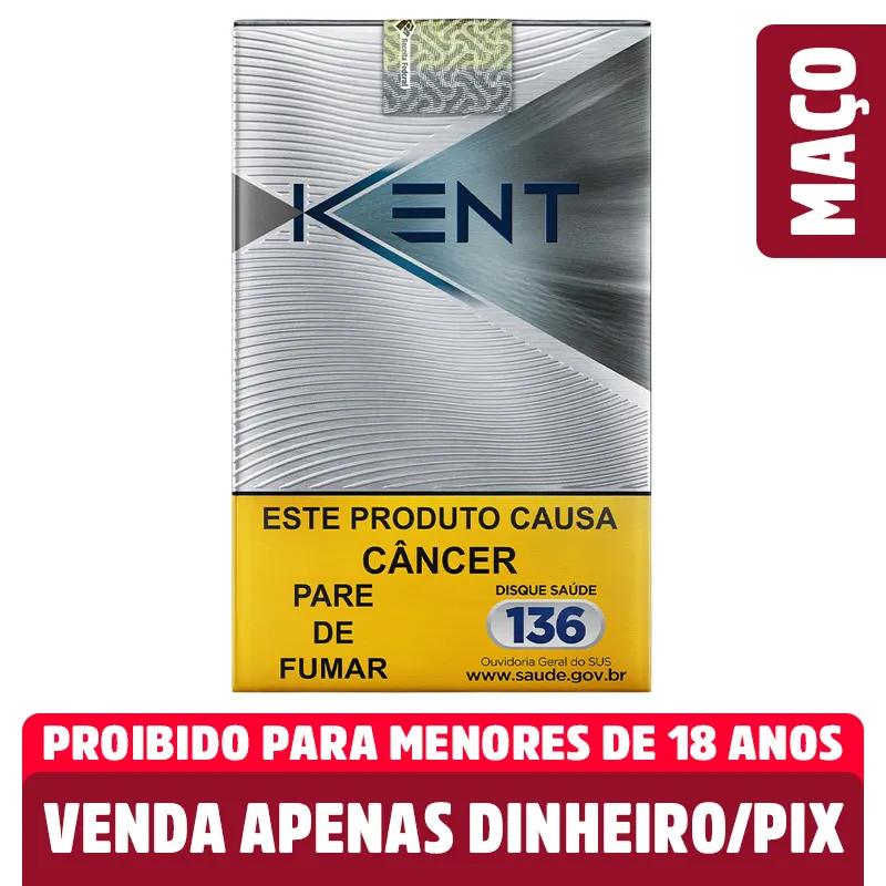 Cigarro Kent Series Maço Silver Souza Cruz 20 Unidades