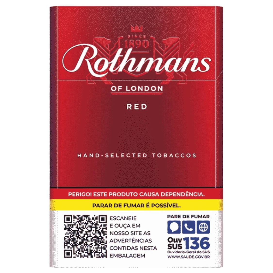 Cigarro Rothmans Of London Maço Red Souza Cruz 20 Unidades